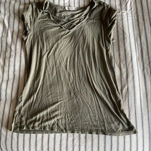 X front army green shirt